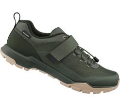Mężczyźni - Buty kolarskie EX500. Brązowe buty turystyczne Shimano, bez wzorów, z gumy, bez zapięcia, rowerowe. Za 409.90 zł.