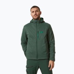 Kurtka zimowa męska Helly Hansen Odin Stretch Hooded Insulator. Zielone kurtki Helly Hansen, na zimę, m, bez wzorów, bez kaptura. Za 529.99 zł.