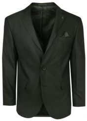 Marynarka Zielona, Khaki, Casualowa Taliowana na Dwa Guziki - RIGON. Brązowe garnitury Rigon, na co dzień, bez wzorów, z elastanu. Za 399.00 zł.
