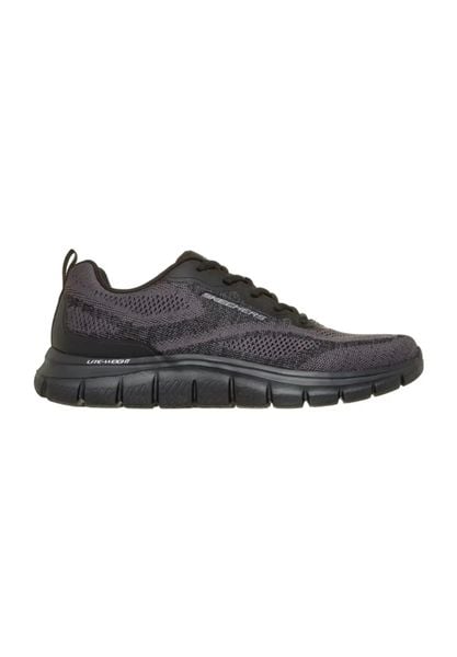 Buty SKECHERS 233064S TRACK Szary. Szare buty turystyczne Skechers, bez wzorów, z materiału, bez zapięcia, na fitness i siłownię. Za 282.99 zł.