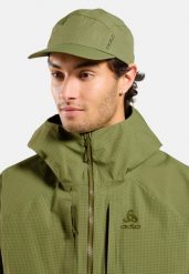 Czapka UNI ODLO Cap PERFORMANCE WATERPROOF GRAPHIC. Zielone czapki z daszkiem ODLO, bez wzorów, z materiału. Za 199.99 zł.