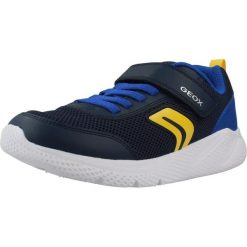 Buty GEOX 142326 Niebieski. Niebieskie buty turystyczne Geox, bez wzorów, z syntetyku, bez zapięcia, na fitness i siłownię. Za 123.99 zł.