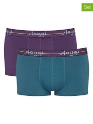 Sloggi Bokserki (2 pary) "Start" rozmiar: S. Niebieskie bokserki Sloggi, s, bez wzorów. Za 34.77 zł.