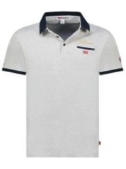 Geographical Norway Koszulka polo "Kara" w kolorze szarym rozmiar: XXL. Szare koszulki polo Geographical Norway, xxl, bez wzorów, z bawełny, bez kołnierzyka, bez ramiączek. Za 137.10 zł.