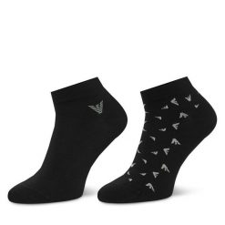 Skarpety krótkie EA7 Emporio Armani. Czarne skarpety EA7 Emporio Armani, bez wzorów. Za 84.99 zł.