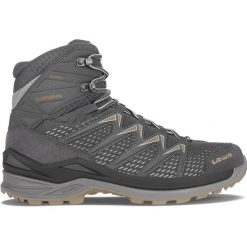 Buty trekkingowe męskie Lowa Innox Pro Gtx Mid. Szare buty turystyczne Lowa, bez wzorów, z materiału, za kostkę, bez zapięcia, trekkingowe. Za 872.62 zł.