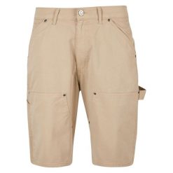 Szorty bermudzkie Urban Classics Carpenter. Brązowe szorty Urban Classics, m, bez wzorów. Za 169.80 zł.