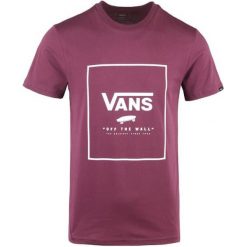 Vans T-Shirt Męski Mn Print Box Prune/White Xl. Białe t-shirty sportowe Vans, bez wzorów, z bawełny, bez ramiączek. Za 115.00 zł.