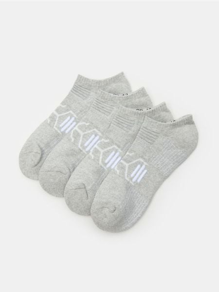 Krótkie skarpetki 4 pack - szary. Szare skarpety Sinsay, bez wzorów. Za 15.99 zł.