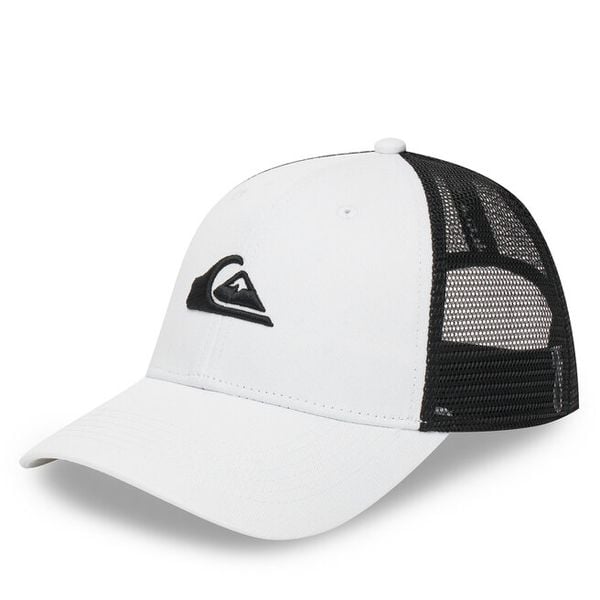 Czapka z daszkiem Quiksilver. Białe czapki z daszkiem Quiksilver, bez wzorów. Za 79.99 zł.