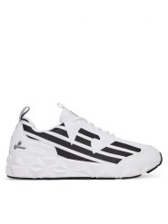 EA7 Emporio Armani Sneakersy X8X217 XK433 U026 Biały. Białe buty sportowe casual EA7 Emporio Armani, bez wzorów, z materiału, bez zapięcia. Za 492.55 zł.