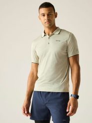 Regatta Funkcyjna koszulka polo "Remex II" w kolorze jasnozielonym rozmiar: 5XL. Zielone koszulki polo Regatta, xl, bez wzorów, z materiału, bez kołnierzyka, bez ramiączek, outdoorowe. Za 52.42 zł.