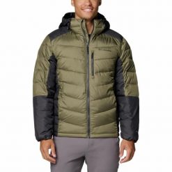 Kurtka ocieplana męska Columbia Labyrinth Loop Hooded z kapturem. Zielone kurtki Columbia, m, bez wzorów, z kapturem. Za 745.99 zł.