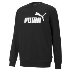 Męska bluza Essentials Big Logo PUMA Black. Białe bluzy Puma, m, bez wzorów, bez kaptura. Za 99.00 zł.