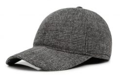 Ciepła Czapka z Daszkiem i Nausznikami - Pako Jeans - Stalowy Melanż. Szare czapki z daszkiem Pako Jeans, na zimę, bez wzorów, z jeansu. Za 49.00 zł.