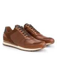 TRAVELIN' Skórzane sneakersy "Tamworth" w kolorze jasnobrązowym rozmiar: 41. Brązowe buty sportowe casual Travelin', bez wzorów, bez zapięcia. Za 335.38 zł.