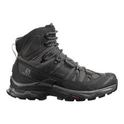 Buty trekkingowe męskie Salomon Quest 4D 4 Gtx. Czarne trekkingi Salomon, bez wzorów, z gumy, za kostkę, bez zapięcia. W wyprzedaży za 790.30 zł.