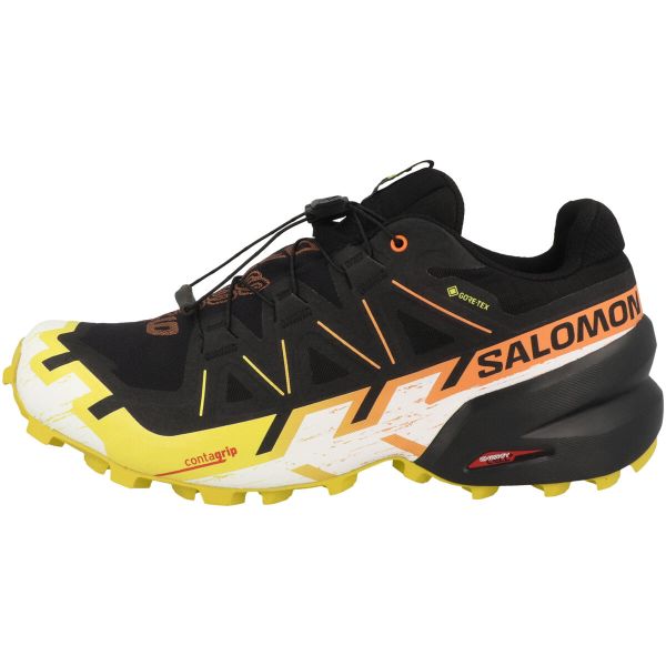 Buty do biegania męskie Salomon Speedcross 6 Gtx. Czarne buty do biegania Salomon, bez wzorów, z materiału, bez zapięcia, do biegania, salomon speedcross. Za 529.00 zł.