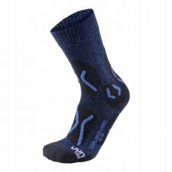 Skarpety trekkingowe męskie Uyn Trekking Explorer Light Socks. Niebieskie skarpety UYN, bez wzorów. Za 99.99 zł.