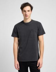 MESKA KOSZULKA LEE RELAXED POCKET TEE WASHED BLACK 112334746. Czarne t-shirty Lee, m, bez wzorów, bez kołnierzyka, bez ramiączek. Za 79.99 zł.