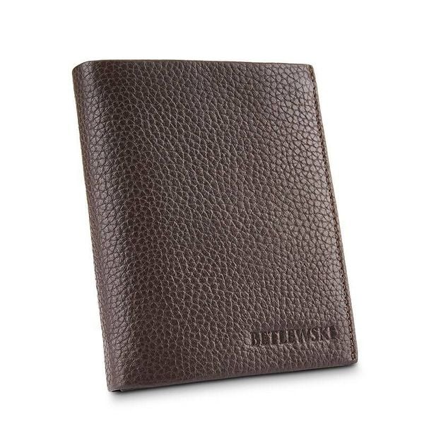 Portfel męski BETLEWSKI skóra BPM-CF-70 c. brązowy. Brązowe portfele Betlewski, bez wzorów, ze skóry. Za 129.99 zł.