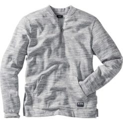 Bluza z bejsbolowym kołnierzykiem, melanżowa, Regular Fit bonprix szary melanż. Bluzy marki House. Za 49.99 zł.