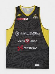 4F Tank top replika wyjazdowy z sezonu 2023/24 męski 4F x Sokół Łańcut - multikolor M. Bezrękawniki 4F, m, bez wzorów, z dzianiny, bez kołnierzyka, bez ramiączek. W wyprzedaży za 119.99 zł.