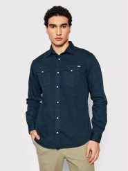 Jack&Jones Koszula Sheridan 12138115 Granatowy Slim Fit. Niebieskie koszule Jack&Jones, m, bez wzorów, z bawełny, bez kołnierzyka, bez ramiączek. Za 139.99 zł.