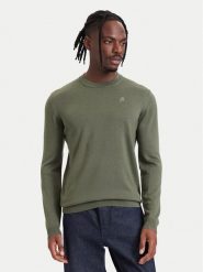 KARL LAGERFELD Sweter 655000 564399 Zielony ciemny Regular Fit. Zielone swetry rozpinane KARL LAGERFELD, m, bez wzorów, z wełny, bez kołnierzyka, bez ramiączek. Za 569.99 zł.