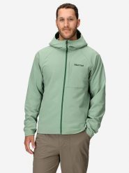 Marmot Kurtka przeciwdeszczowa "Pinnacle" w kolorze zielonym rozmiar: L. Zielone kurtki outdoor i hardshell Marmot, l, bez wzorów, z materiału, bez kaptura. Za 439.24 zł.