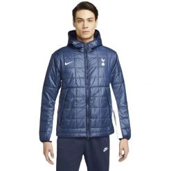 Kurtka Nike Tottenham, Mężczyźni. Niebieskie kurtki Nike, m, bez wzorów, z poliesteru, bez kaptura. Za 590.00 zł.