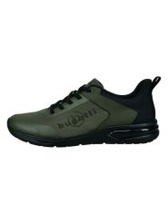 Bugatti Sneakersy "Nubia" w kolorze zielono-czarnym rozmiar: 44. Czarne buty sportowe casual Bugatti, bez wzorów, bez zapięcia. Za 197.45 zł.