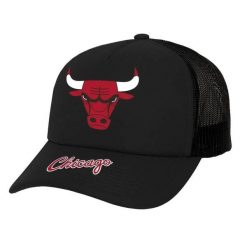 Czapka Trucker Chicago Bulls NBA Team Origins Hwc. Czarne czapki z daszkiem Mitchell & Ness, bez wzorów, z bawełny. Za 142.00 zł.