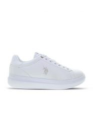 U.S. Polo Assn. Sneakersy w kolorze białym rozmiar: 41. Białe buty sportowe casual U.S. Polo Assn., bez wzorów, z okrągłym noskiem, bez zapięcia. Za 171.28 zł.