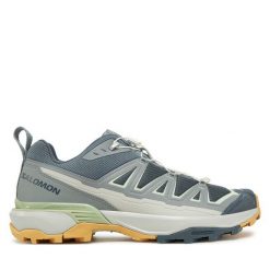 Trekkingi Salomon. Szare buty trekkingowe Salomon, bez wzorów, bez zapięcia. Za 419.99 zł.