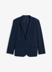 Marynarka ze stretchem, modern fit. Niebieskie garnitury bonprix, m, bez wzorów. Za 309.99 zł.