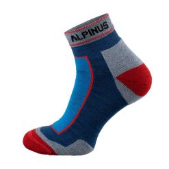 Skarpety trekkingowe Alpinus Sveg Low Merino. Niebieskie skarpety Alpinus, bez wzorów, z wełny. Za 49.99 zł.