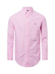 Polo Ralph Lauren koszula casual Mężczyźni Comfort Fit Bawełna wyrazisty róż, S. Czerwone koszule Polo Ralph Lauren, m, bez wzorów, z bawełny, bez kołnierzyka, bez ramiączek. Za 549.95 zł.