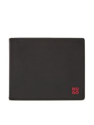 HUGO Portfel 50548300 Czarny. Czarne portfele Hugo, bez wzorów, ze skóry. Za 239.99 zł.