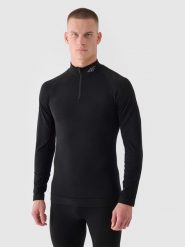 4F Podkoszulek termiczny w kolorze czarnym rozmiar: L/XL. Czarne bielizna termoaktywna 4F, l, bez wzorów, z materiału, bez ramiączek. Za 157.35 zł.