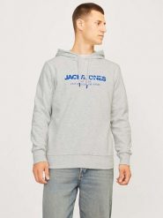 Jack & Jones Bluza w kolorze szarym rozmiar: XL. Szare bluzy Jack & Jones, xl, bez wzorów, z kapturem. Za 61.46 zł.