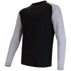 Sensor Koszulka Termoaktywna Z Długim Rękawem Merino Active Pt Logo M Black/Gray Xxl. Czarne bielizna termoaktywna marki Sensor, z materiału, z długim rękawem. W wyprzedaży za 165.00 zł.