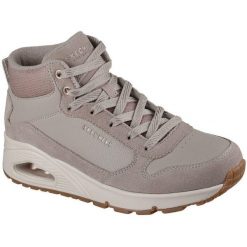 Buty Skechers Uno - Stacre Shine, Dla obu płci. Brązowe buty trekkingowe Skechers, bez wzorów, ze skóry ekologicznej, bez zapięcia. Za 690.00 zł.