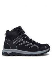 ALPINE PRO Trekkingi Wuteve UBTD368990 Czarny. Czarne botki sznurowane Alpine Pro, bez wzorów, ze skóry, bez obcasa, bez zapięcia. Za 349.99 zł.