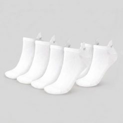 Skarpetki unisex bieganie niskie białe Tab. Białe skarpety GYMBEAM, bez wzorów, z elastanu. Za 34.90 zł.