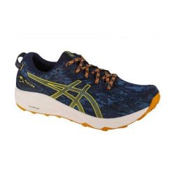 Męskie Buty Sportowe Fuji Lite 3. Niebieskie buty turystyczne ASICS, bez wzorów, bez zapięcia. Za 780.99 zł.
