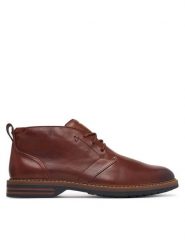 Clarks Trzewiki Aldwin 2 Chukka 26320116 Brązowy. Brązowe botki sznurowane Clarks, bez wzorów, ze skóry, bez obcasa, bez zapięcia. Za 519.99 zł.