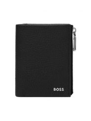 BOSS Portfel New Crosstown 50563612 Czarny. Czarne portfele Boss, bez wzorów, ze skóry. Za 629.99 zł.