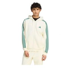 Bluza Adidas Sport M 3S Fl Fz Hd Dorośli. Białe bluzy z kapturem Adidas, m, bez wzorów, z bawełny, z kapturem. Za 357.99 zł.