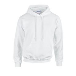 Bluza Z Kapturem Dla Dorosłych Unisex Heavy Blend. Białe bluzy GILDAN, m, bez wzorów, z kapturem. Za 73.99 zł.